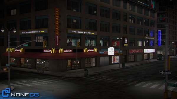 3d model new york broadway 7th - NYC Broadway - 7th Avenue Set 2... by NONECG